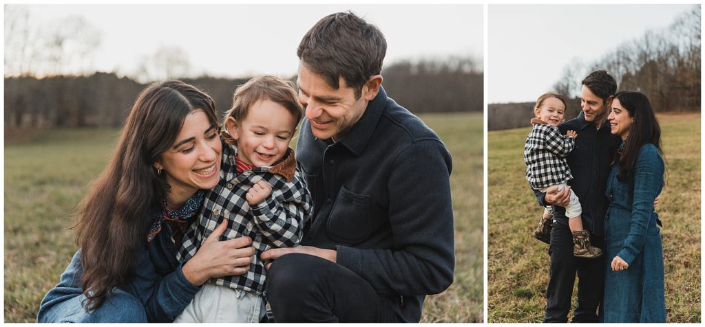 Upstate NY Family Photographer, family smiling and laughing 